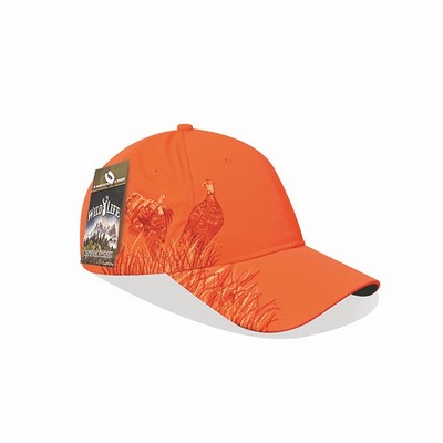 Pre-Decorated Turkey Hunting Neon Orange Cap